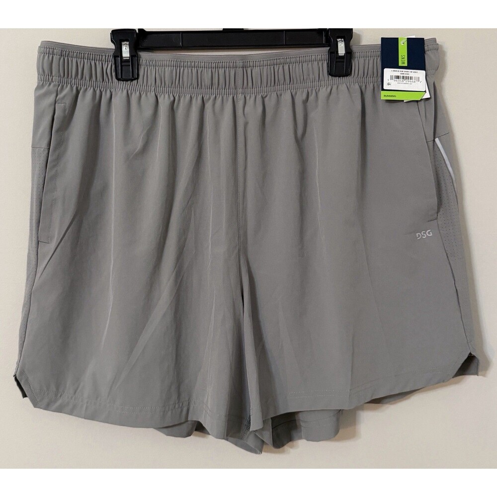 NWT DSG Men's 5" Brief Lined Stride Run Shorts Light Charcoal Size XXL /2XL